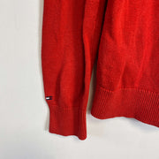 Red Blue Tommy Hilfiger Knitwear Sweater Womens Small