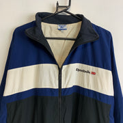 Black White Navy Reebok Windbreaker Men's Small