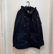 Navy SuperDry Parka Raincoat Women's XL