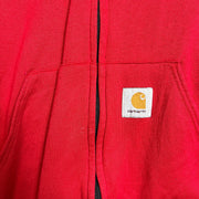 Red Velour Jacket Carhartt Large