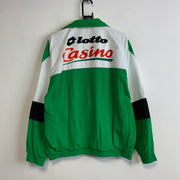 Vintage Green and White Lotto Windbreaker Men's XL