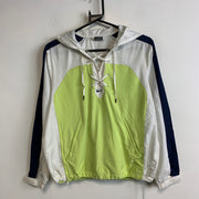 00s Green and White Nike Windbreaker Women's Small