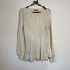 White Cable Lauren Ralph Lauren Knit Jumper Sweater Womens Medium