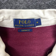 Red/White Ralph Lauren Lon Sleeve Polo Top Men's Medium