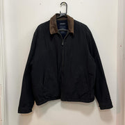 Black Nautica Harrington Jacket Men's Large