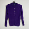 Purple Button Up Lauren Ralph Lauren Knitwear Sweater Womens Medium