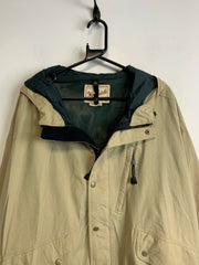 Beige Woolrich Bomber Raincoat Men's XXL