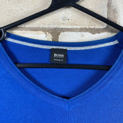 Blue Hugo Boss Jumper Men's Large