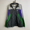 Vintage 90s Grey Green Purple Adidas Windbreaker Men's Large