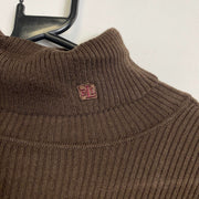 Brown Turtle Neck Lauren Ralph Lauren Knitwear Sweater Womens Medium