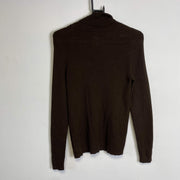 Brown Turtle Neck Lauren Ralph Lauren Knitwear Sweater Womens Medium