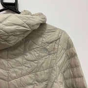 Khaki North Face Long Puffer Jacket Women's Small