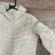 Khaki North Face Long Puffer Jacket Women's Small