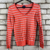 Peach and White Tommy Hilfiger Jumper Women's XS