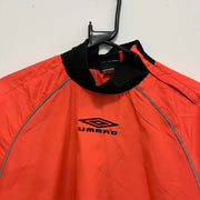 Black and Orange Umbro Windbreaker Men's Medium