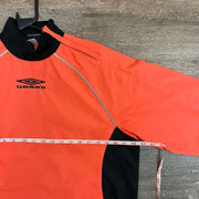 Black and Orange Umbro Windbreaker Men's Medium