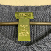 Navy L.L Bean Knit Jumper Sweater Womens XL