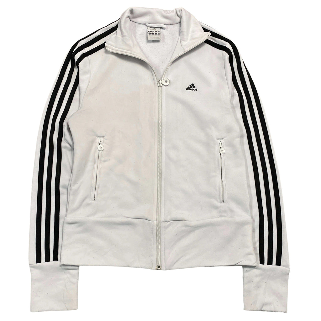 ADIDAS Vintage 00s y2k White Polyester Track Jacket Women's Small