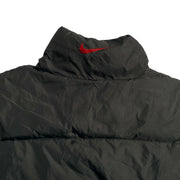 NIKE Vintage 90s Retro Black Swoosh Jacket Men's 2XL Full Zip  Padded Polyester  Reversible Puffer