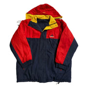 ADIDAS Vintage 90s Retro Red Blue    Polyester Reversible  Jacket Men's Large