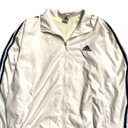ADIDAS Vintage 90s Retro White    Polyester Track  Jacket Men's Medium