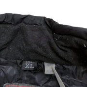 00s Vintage y2k White Black Motorcycle Jacket Women's XL