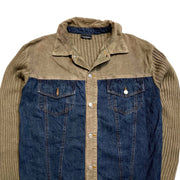 00s Vintage y2k Brown Blue Tom Tailor Jacket Men's Large