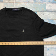 Black Nautica Knitwear Sweater Men's Large