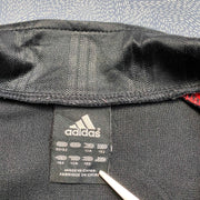 Black and Red Adidas Full zip up Polyester Track Jacket Men's Medium