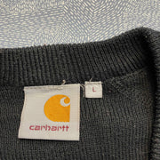 Black Carhartt Full button up Cardigan Sweater Men's Lage