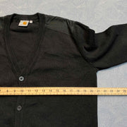 Black Carhartt Full button up Cardigan Sweater Men's Lage