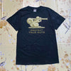 Navy Gildan Front Imprint T-Shirt Men's Medium
