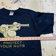 Navy Gildan Front Imprint T-Shirt Men's Medium