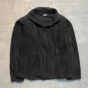 Black Columbia Full zip up Fleece Jacket Women's Medium