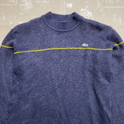 Navy Lacoste Knitwear Sweater Men's Small