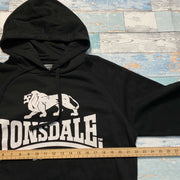Black Lonsdale Hoodie Pullover XL