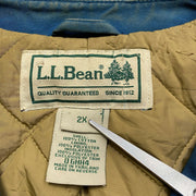 Blue L.L Bean Chore Field Jacket Quilted 2XL