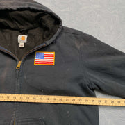 Navy Carhartt Workwear Jacket Flag Large