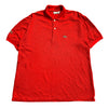 Lacoste Red Polo   Cotton    Shirt Men's Medium