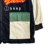 NIKE Vintage 90s Retro Black  Hooded  Cotton Workwear  Jacket Men's Medium