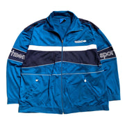 90s Vintage Retro Blue Track Jacket Men's Large