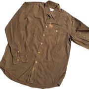 LACOSTE Brown   Cotton    Shirt Men's Medium