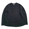 NIKE Vintage 00s y2k Black Middle Swoosh   Cotton  Crewneck Sweatshirt Men's Large