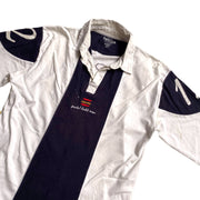 White Black Rugby Spain   Cotton  Long Sleeve  Shirt Men's Medium