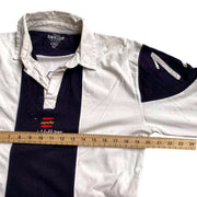 White Black Rugby Spain   Cotton  Long Sleeve  Shirt Men's Medium