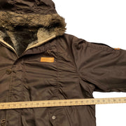 Ecko Function 00s Vintage y2k Brown Reversible Fleece Lined Reversible Jacket Men's XL