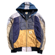 Carhartt Multicolor  Hooded  Polyester Rework  Jacket Men's Large