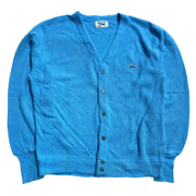 90s Vintage Retro Blue The Fox Sweater   Cotton  Cardigan Knitwear Sweater Women's Large